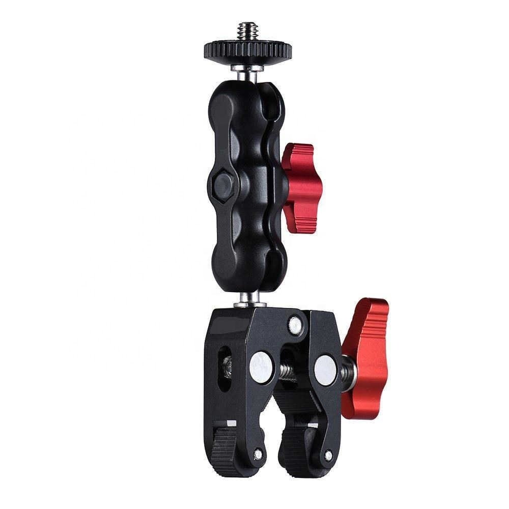 Thread for Camera Cage Rig Monitor/LED Light Multi-function Ball Head Clamp Ball Mount Clamp Magic Arm Super Clamp